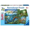 Image de Puzzles 3 x 49 pièces Ravensburger La fascination des dinosaures