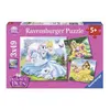 Image de Puzzle 49 Pièces : 3 Puzzles - Princesses Disney, Ravensburger