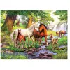 Image de Puzzle Ravensburger - Chevaux près de The Stream, 300 pièces XXL