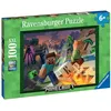 Image de Puzzle 100 pièces XXL Ravensburger Monstres de Minecraft