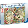 Image de Puzzle Ravensburger Carte de la flore et de la faune 3000 pièces