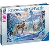 Image de Puzzle 1000 p - chevreuils et cerfs en hiver