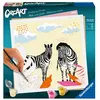 Image de CreArt - 20x20cm - Zebre - Jolane Edition