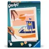 Image de CreArt - 24x30 cm Peinture au numero Motif Plage Cottage