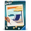 Image de CreArt - 24x30 cm Peinture par numeros pour se detendre sur la Plage