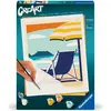 Image de Ravensburger CreArt - Peinture par numéros 23897 - Relax at the Beach - dès 12 ans