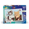 Image de CreArt Kids 18x24cm, Numéro d'Art, Chatons et Chaussures, Kit de peinture par numéros Numéro d'Art, Des 7 ans, 25528, Ravensburger