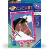 Image de Peinture au numéro Ravensburger - CreArt Kids - Cheval dans les nuages - 8 x 12 cm