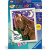 Image de Peinture au numéro Ravensburger - CreArt - Chevaux - 14 x 19 cm