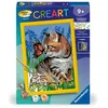 Image de CreArt Kids 18x24cmChat et son compagnon le papillon, Kit de peinture par numéros Numéro d'Art,, Des 9 ans, 25813, Ravensburger