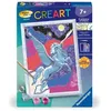 Image de CreArt Kids 18x24cm Etincelant Pégase, Kit de peinture par numéros Numéro d'Art, Des 7 ans, 25830, Ravensburger