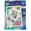 Image de CreArt Kids 18x24cm Maman koala et son bébé, Kit de peinture par numéros Numéro d'Art, Des 9 ans, 25833,