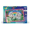 Image de CreArt Kids 31x21cm Au pays des licornes, Kit de peinture par numéros Numéro d'Art, Des 9 ans, 25849, Ravensburger