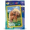 Image de CreArt Kids 31x21cm Fiers chevaux, Kit de peinture par numéros Numéro d'Art, Des 7 ans, 25850, Ravensburger