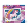 Image de CreArt Kids 18x24cm Licorne Néon, Kit de peinture par numéros Numéro d'Art, Des 7 ans, 25904, Ravensburger