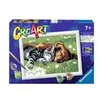 Image de Ravensburger CreArt Sleeping Cats and Dogs Couleur par kit de peinture par numéros