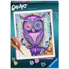 Image de Peinture au numéro Ravensburger Creart Format Grand Hibou rêveur