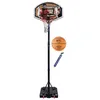 Image de Hudora 71664 Panier de basket avec socle à lester + Ballon et pompe