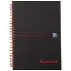 Image de Oxford, Cahier + bloc-notes, Livre à spirales noir et rouge (A5, Quadrillé, Couverture rigide)