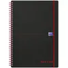 Image de Oxford, Cahier + bloc-notes, Noir et rouge (A4, À rayures, Couverture souple)