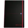 Image de Oxford black n red 400047654 cahier à spirales a4 140 pages noir