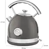 Image de Proficook PC-WKS 1192, Bouilloire électrique, Noir, Argent