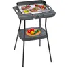 Image de Clatronic, Barbecue électrique, BQS 3508 Gril de jardin électrique 2000 W 24,5 cm x 35,5 cm (2 kW)