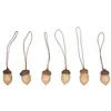 Image de 6 Glands Décoratifs à suspendre - 2 x 3,5 cm