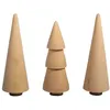 Image de 3 petits arbres en bois décoratifs Ø 2,9 x 8 cm