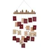 Image de Calendrier de l'avent 24 pochettes tissu à suspendre