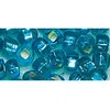 Image de Perle rocaille - Turquoise - Garniture argent - Ø2,6mm-16 g