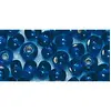 Image de Perle rocaille - Bleu foncé - Garniture argent - Ø2,6mm-16 g