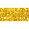 Image de Perle rocaille - Jaune - Garniture argent - Ø 2,6 mm - 16 g