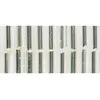 Image de Chevilles en verre - Argent - Garniture argent - boîte 15 g