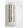 Image de Rayher, Fil, Fil d'argent à âme de cuivre, fil de bricolage argenté, Ø 0,25 mm, 100,0 m, 1 rouleau (100 m)
