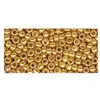 Image de Rayher Perles de rocaille, 2, 6 mm ø, nacre, or, 17 g