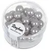 Image de Rayher Perles de cire en verre Renaissance, 8 mm ø, gris