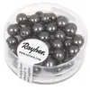 Image de Rayher Perles de cire en verre Renaissance, 6 mm ø, anthr