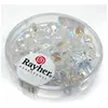 Image de Rayher Perle en verre, ø 6 mm, cristal de roche, 50 pièce