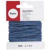 Image de Rayher Fil élastique 1mm bleu moyen 5m, Fil + laine, Bleu