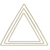 Image de 3 triangles en métal doré 20/ 25/ 30 cm