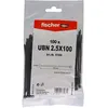 Image de fischer Serre-câble UBN 2.5x100 noir, 87488