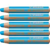 Image de STABILO Crayon multi-talents woody 3 en 1, rond, cyan