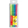 Image de 4 Surligneurs Flash - Jaune Bleu Vert Rose