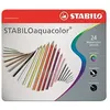 Image de STABILO 040002.02 Pastels Aquacolor, boîte en métal, 24 pièces