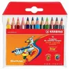 Image de Etui de 12 Crayons de couleur Trio COURT Triangulaire large Assortis