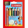 Image de Set de 18 crayons de couleur Stabilo Woody 3 en 1 +Taille-crayon