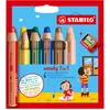 Image de Stabilo, Écriture + dessin, Woody 3 en 1 (6x)