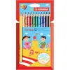 Image de Stabilo, Écriture + dessin, Trio épais crayon de couleur triangulaire avec taille-crayon (12x)