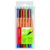 Image de Stabilo green pochette de 6 stylos-feutres 0,8 mm couleurs assorties 216834